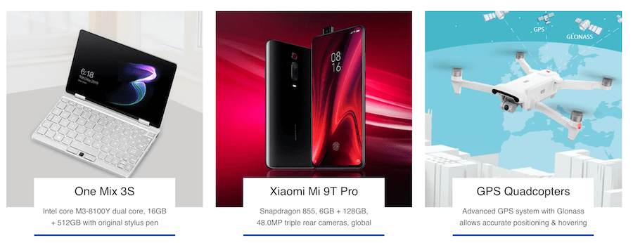 Στο geekbuying.com θα βρεις προσφορές σε λαπτοπ, xiaomi mi 9T pro, GPS quadcopters drones | YouBeHero