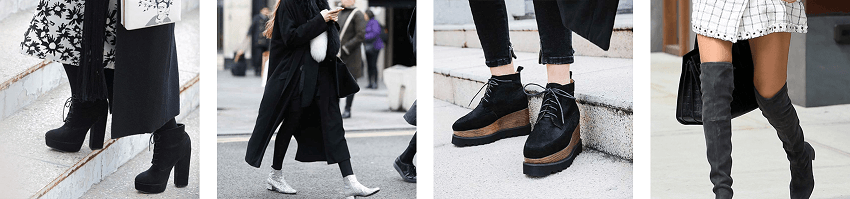 Χειμερινές μπότες, μποτάκια σε μάυρο χρώμα σε πολύ όμορφα σχέδια απο τα olympic stores | YouBeHero